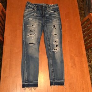 American Eagle, ripped jeans. Never worn